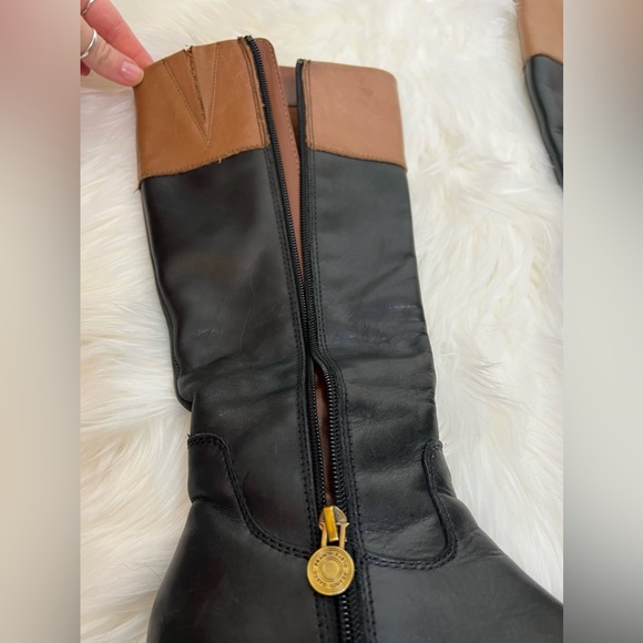 Franco Sarto riding boots Leather Comfort Zip Up Good condition Size US 5.5 M - Picture 8 of 13
